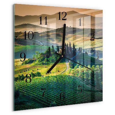 Square wall clock Landscape