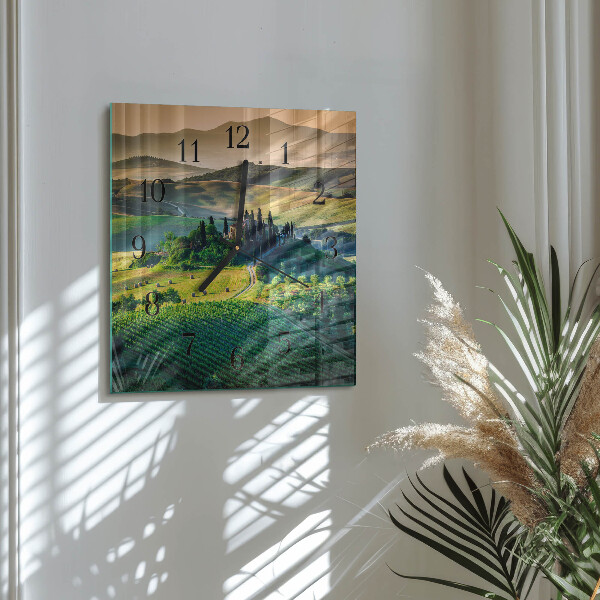 Square wall clock Landscape