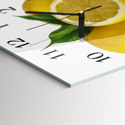 Square wall clock Lemons