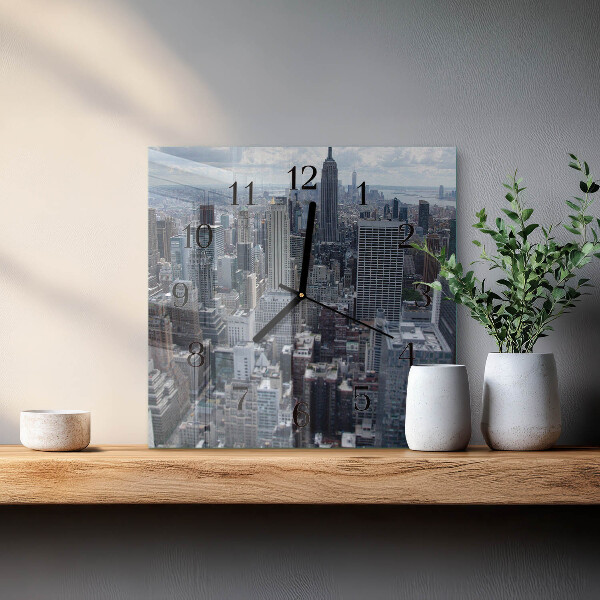 Square wall clock Horizon