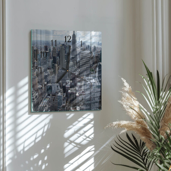 Square wall clock Horizon