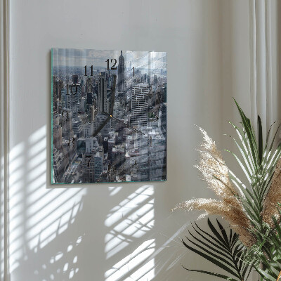 Square wall clock Horizon