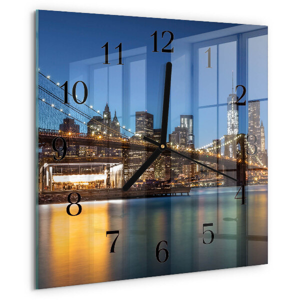 Square wall clock Horizon