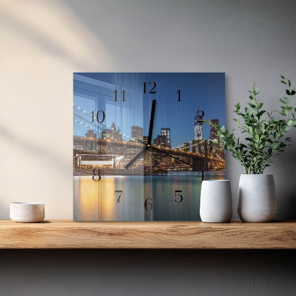 Square wall clock Horizon