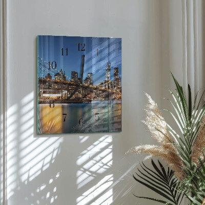 Square wall clock Horizon
