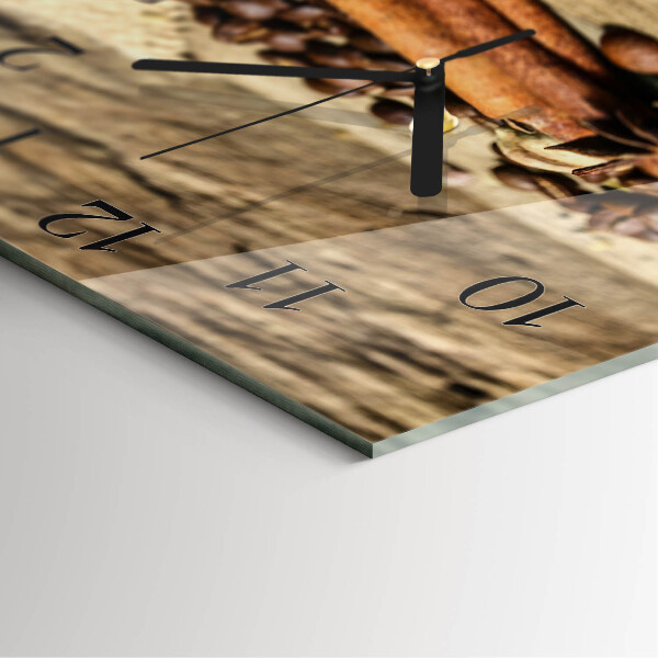 Square wall clock Anise Cinnamon