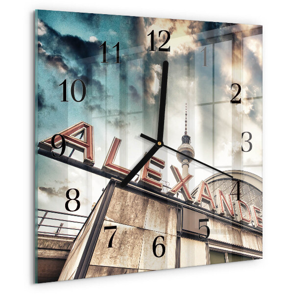 Square wall clock Alexander Square