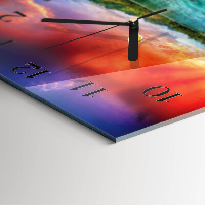 Square wall clock Landscape
