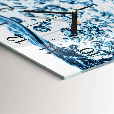 Square wall clock Water