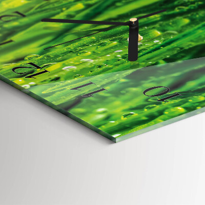 Square wall clock Grass