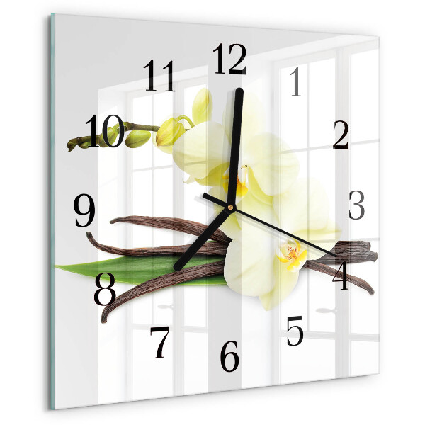 Square wall clock Vanilla Orchid