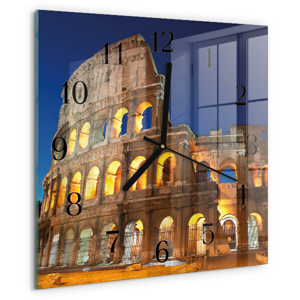 Square wall clock Colosseum