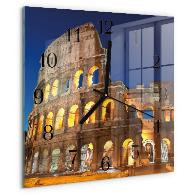 Square wall clock Colosseum