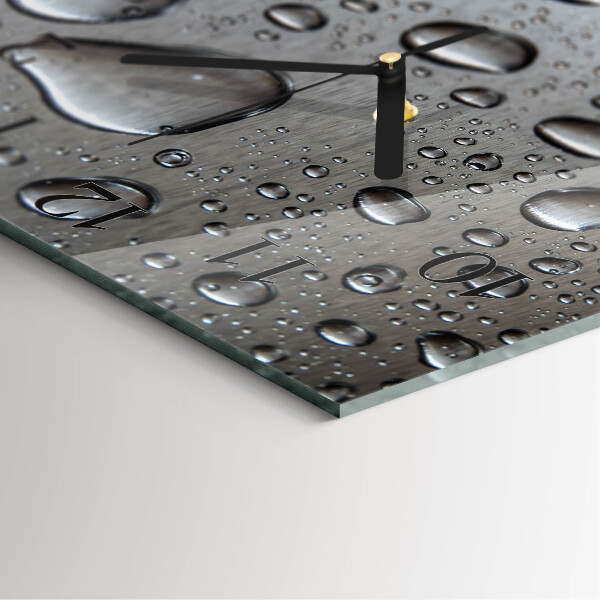 Square wall clock Drops