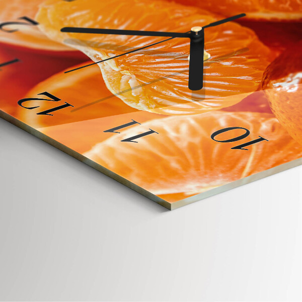 Square wall clock Tangerines
