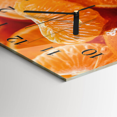 Square wall clock Tangerines