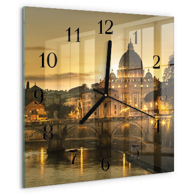 Square wall clock Basilica