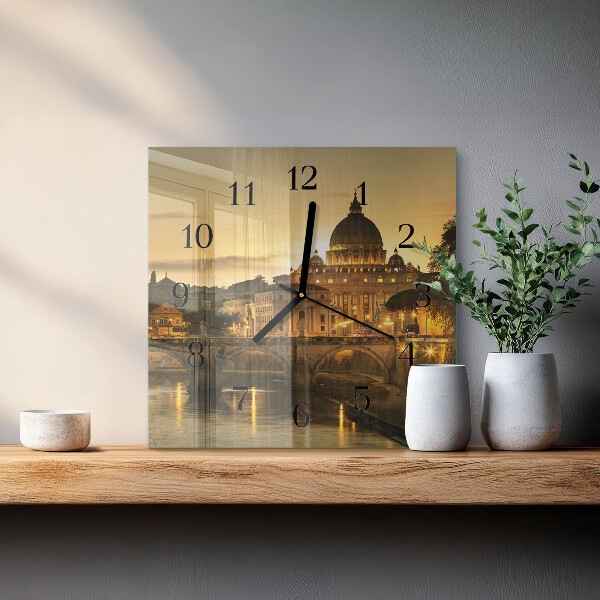 Square wall clock Basilica
