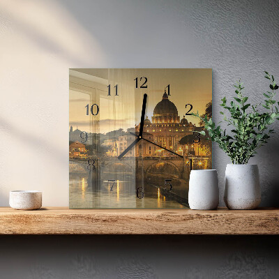 Square wall clock Basilica