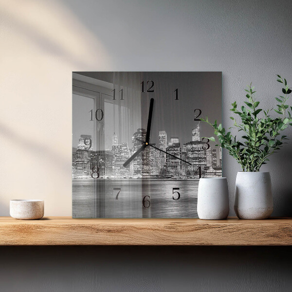 Square wall clock Horizon