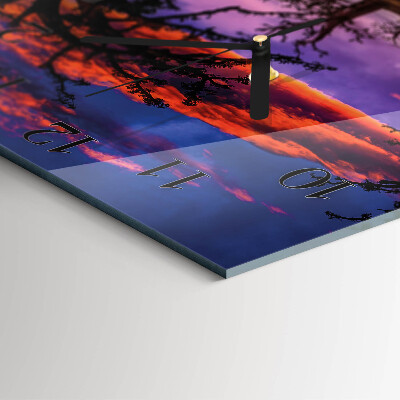 Square wall clock Trees