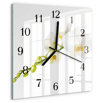 Square wall clock Orchid
