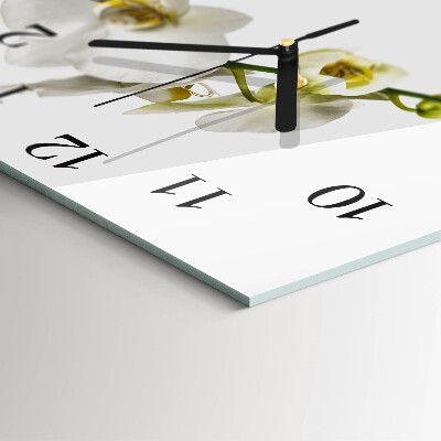 Square wall clock Orchid
