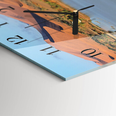 Square wall clock Desert