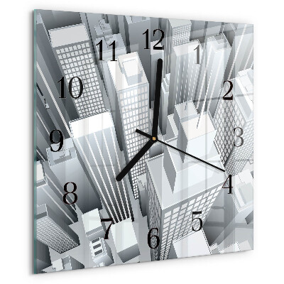 Square wall clock Buildings