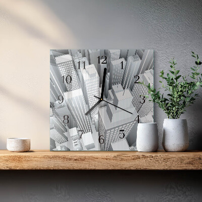 Square wall clock Buildings