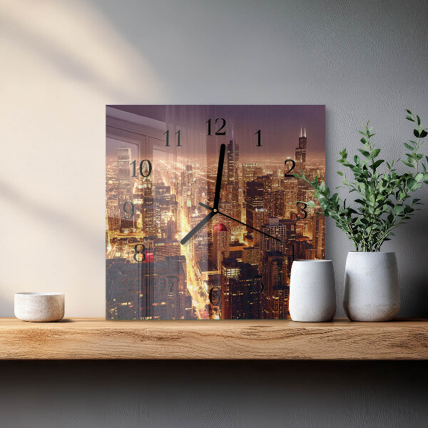 Square wall clock Horizon