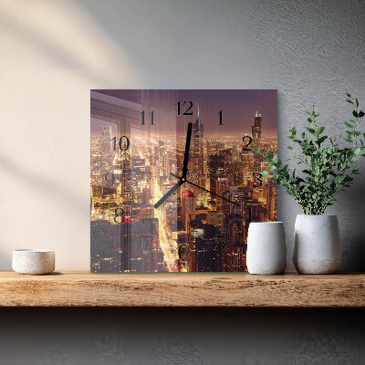 Square wall clock Horizon
