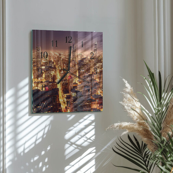 Square wall clock Horizon