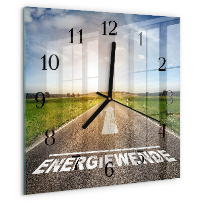 Square wall clock Path Field