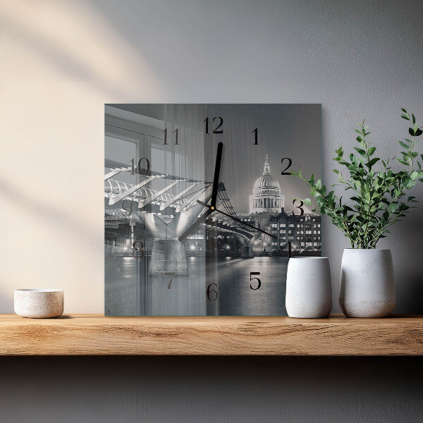 Square wall clock Horizon