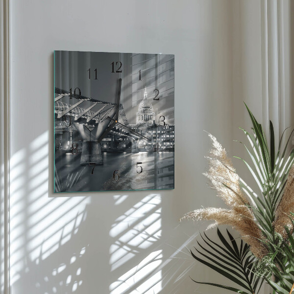 Square wall clock Horizon