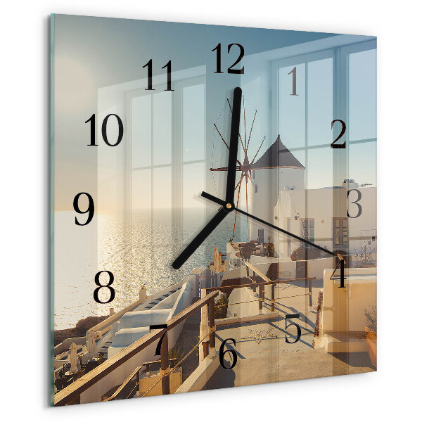 Square wall clock Santorini