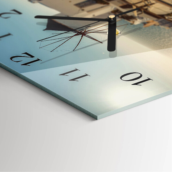 Square wall clock Santorini