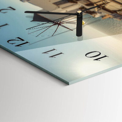 Square wall clock Santorini