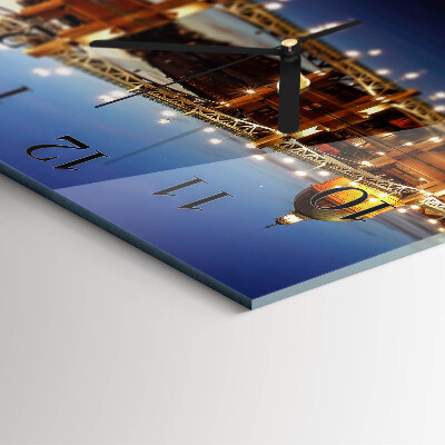 Square wall clock River Bridge