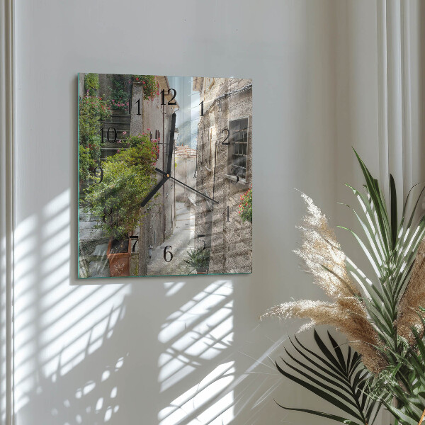 Square wall clock Greece