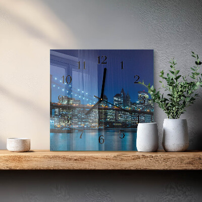 Square wall clock Horizon