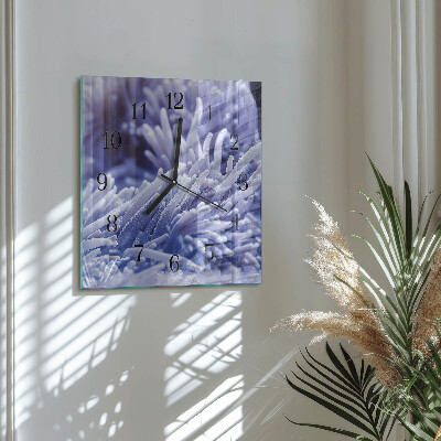 Square wall clock Anemone