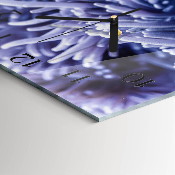 Square wall clock Anemone