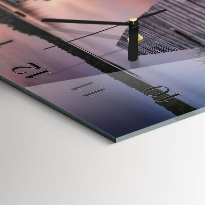 Square wall clock Bridge