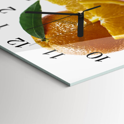 Square wall clock Oranges