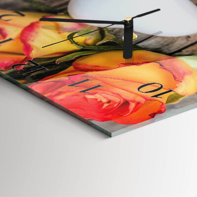 Square wall clock Heart