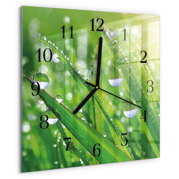 Square wall clock Dew