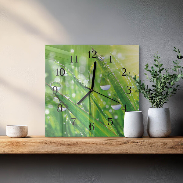 Square wall clock Dew