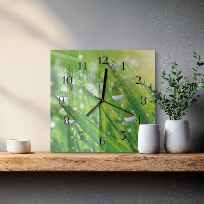 Square wall clock Dew